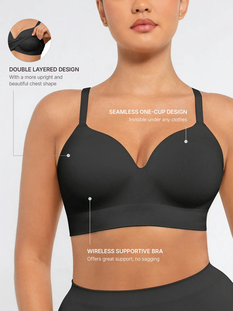 Wireless Push-Up Seamless Bra